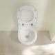 Унитаз подвесной Villeroy  Boch  с сиденьем Subway 2.0 CeramicPlus 5614R2R1 альпийский белый