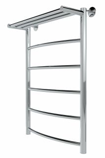 Полотенцесушитель водяной Indigo Arc LASHW80-50Pс полкой 80x50 см хром