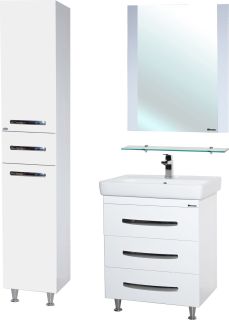 Зеркало Bellezza Рокко 70см белый 00000001228