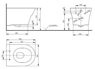 Подвесной унитаз TOTO MH CW162Y#XW безободковый белый