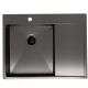 Мойка кухонная Reflexion Maggiore 65-BL RX2365BL оружейная сталь
