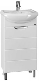 Шкаф-зеркало с подсветкой Onika Элита 206020 правый 60см белый