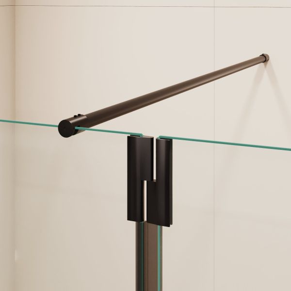 Душевая перегородка RGW WA-054B (WA-010B + Z-072B) 351005443-14 140 см чёрный