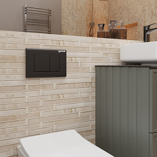 Клавиша смыва Charus Minimalista FP.310.DW.01 черный матовый