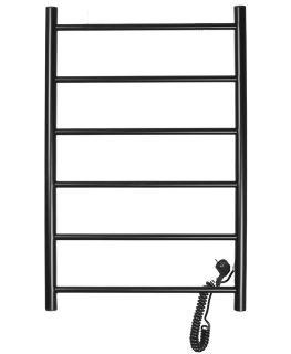 Полотенцесушитель электрический Domoterm Аврора DMT 109-6 50x71 EK R чёрный
