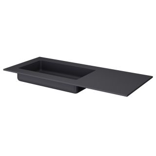 Раковина-моноблок Armadi Art Quatro 793-120-A-L чаша слева 120 см антрацит