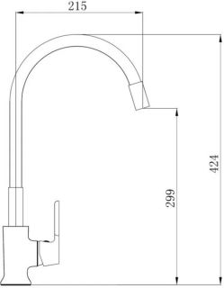 Смеситель для кухни РМС SL123W-016F-1 белый