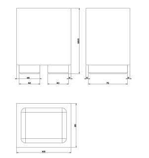 Стакан Gessi Rettangolo 20832.149 чёрный матовый/брашированный никель