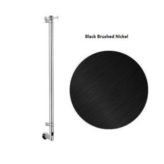 Полотенцесушитель электрический Margaroli Arcobaleno 616/X/S Switch Black Brushed nickel+Hanger BB 91x12 см чёрный шлифованный никель