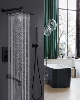 Душевой комплект ALMAes Liros TVZ-0889 чёрный