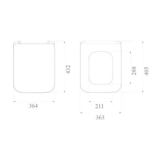 Крышка-сиденье Boheme белый 947