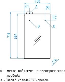 Зеркальный шкаф Style Line Альтаир ЛС-00000310