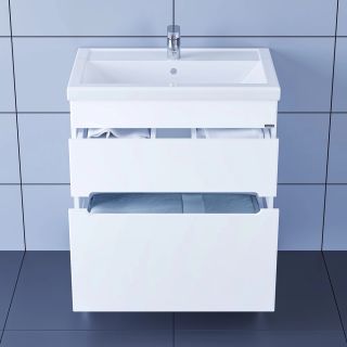 Тумба под раковину СанТа Лондон 224006л 70см белый