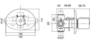 Смеситель для ванны и душа Jacob Delafon Salute E75086-CP хром