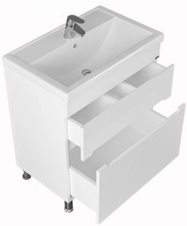 Тумба под раковину СанТа Лондон 224006л 70см белый