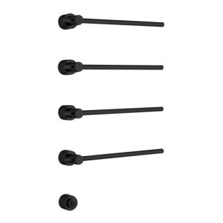 Полотенцесушитель электрический Margaroli Sole 622 Switch box Black Matt DB 85x37 см чёрный матовый