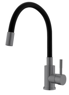 Смеситель для кухни ESKO Snake K44Grafit черный графит