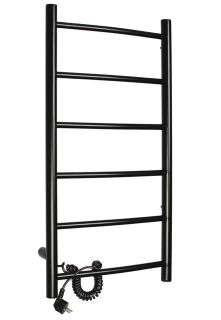 Полотенцесушитель электрический Domoterm Аврора DMT 109-6 40х80 EK L чёрный