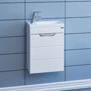 Шкаф-зеркало с подсветкой Onika Карина 206010 правый 60см белый