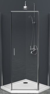 Душевой уголок BelBagno Uno 100см хром UNO-195-P-1-100-C-Cr