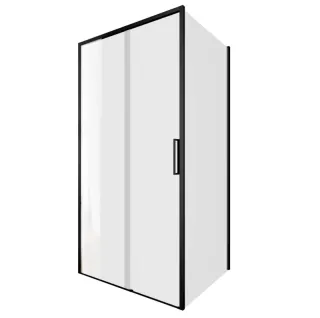 Душевой уголок Aquanet Pleasure Evo AE65-100x80-BT 324130 100x80 см профиль чёрный матовый стекло прозрачное