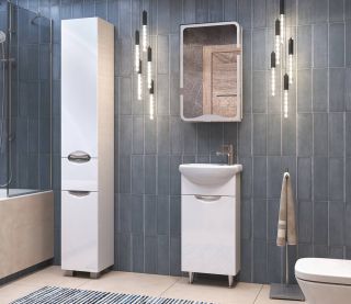 Зеркало-шкаф с подсветкой Vigo Callao zsh.CAL.45 44 см белый