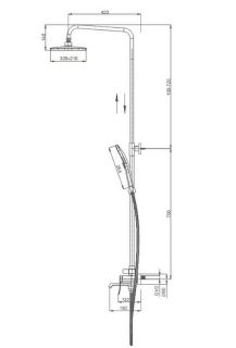 Душевая стойка Splenka S31.24.06 чёрный