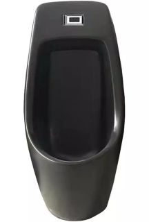 Писсуар настенный SantiLine SL-6002MB функция электронного смыва чёрный матовый