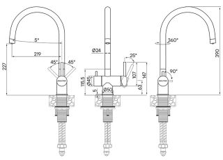 Смеситель для кухни Paulmark Heller He213218-431 белый матовый