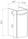 Тумба под раковину для стиральной машины Bellezza Олиссия 100см правая белый 00000011196