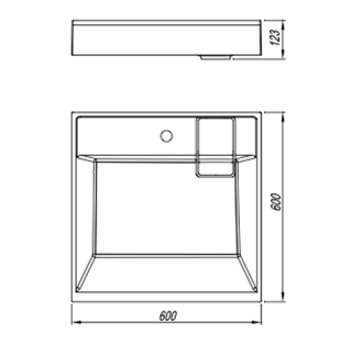 Раковина над стиральной машиной Florentina Лагуна 60см серый шёлк