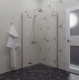 Душевой уголок Triton Сигма Щ0000054219 90x90 см профиль хром стекло прозрачное