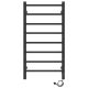 Полотенцесушитель электрический Laris Феличия 73207613 правый П8 40x80см чёрный матовый
