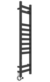 Полотенцесушитель электрический Laris Флавиа 73207656 левый П11 20x100см чёрный муар