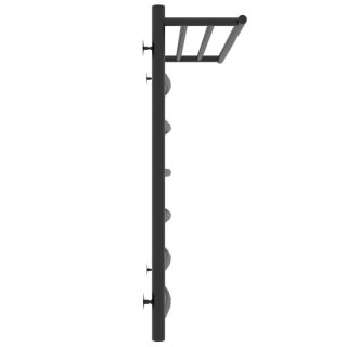 Полотенцесушитель водяной Laris Классик 73208024ЧМ  с полкой П7 50x80см чёрный матовый