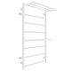 Полотенцесушитель водяной Laris Лавина 73208028БМ левый с полками П9 50x80см белый матовый