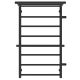 Полотенцесушитель водяной Laris Лавина 73208029ЧМ правый с полками П9 50x80см чёрный матовый