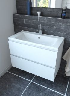 Подвесная тумба под раковину Эстет Bali ФР-00002079 100см два ящика белый