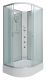 Душевая кабина Niagara NG-33084-14RBKG с гидромассажем 100x80см серебро/матовое