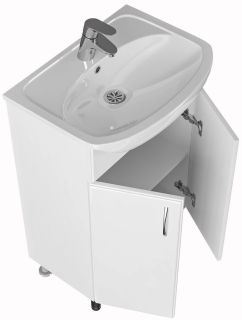 Тумба под раковину СанТа Уют 201087 55см белый