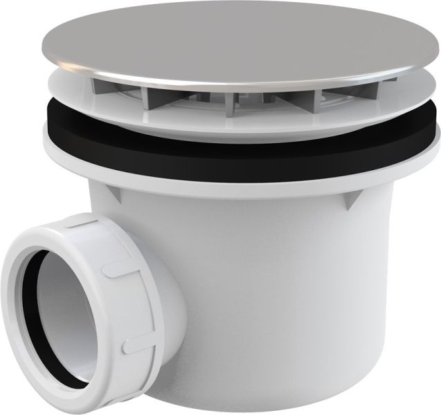 Сифон для душевого поддона AlcaPlast хромированный A49CR