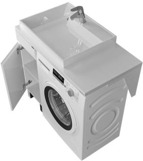 Тумба под раковину для стиральной машины СанТа Марс 700290 29см белый