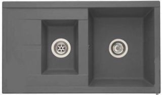 Мойка кухонная Акватон ДЕЛИЯ 87 серый шёлк