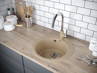 Смеситель для кухни Paulmark Holstein Ho212063-QUCR кварц/хром