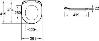 Крышка-сиденье Jacob Delafon CLEO 1889 E24048-0 с микролифтом