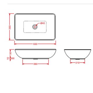 Раковина ArtCeram TAI TAL001 01 00 белая 60 см