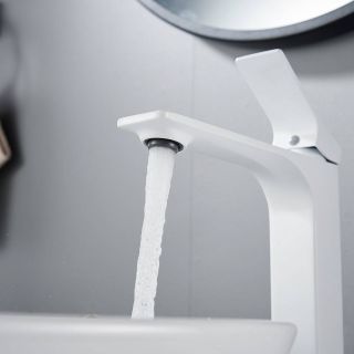 Смеситель для раковины Shevanik S6111C белый