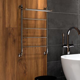 Полотенцесушитель водяной Indigo Line LLSHW80-50P с полкой 80x50 см хром