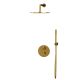 Душевой комплект термостатический WHITECROSS Y YSET08GLB брашированное золото