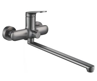 Смеситель для ванны Shevanik S8522T оружейная сталь